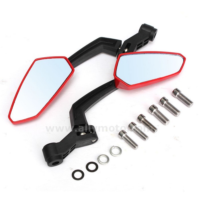 88 Universal Motorcycle Custom Rearview Side Mirror 10Mm 8Mm For-Chopper-Honda-Yamaha-Suzuki